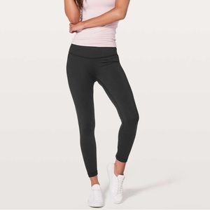 LULULEMON black wunder under hi-rise 7/8 tight